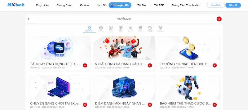 8xbet khuyến mãi